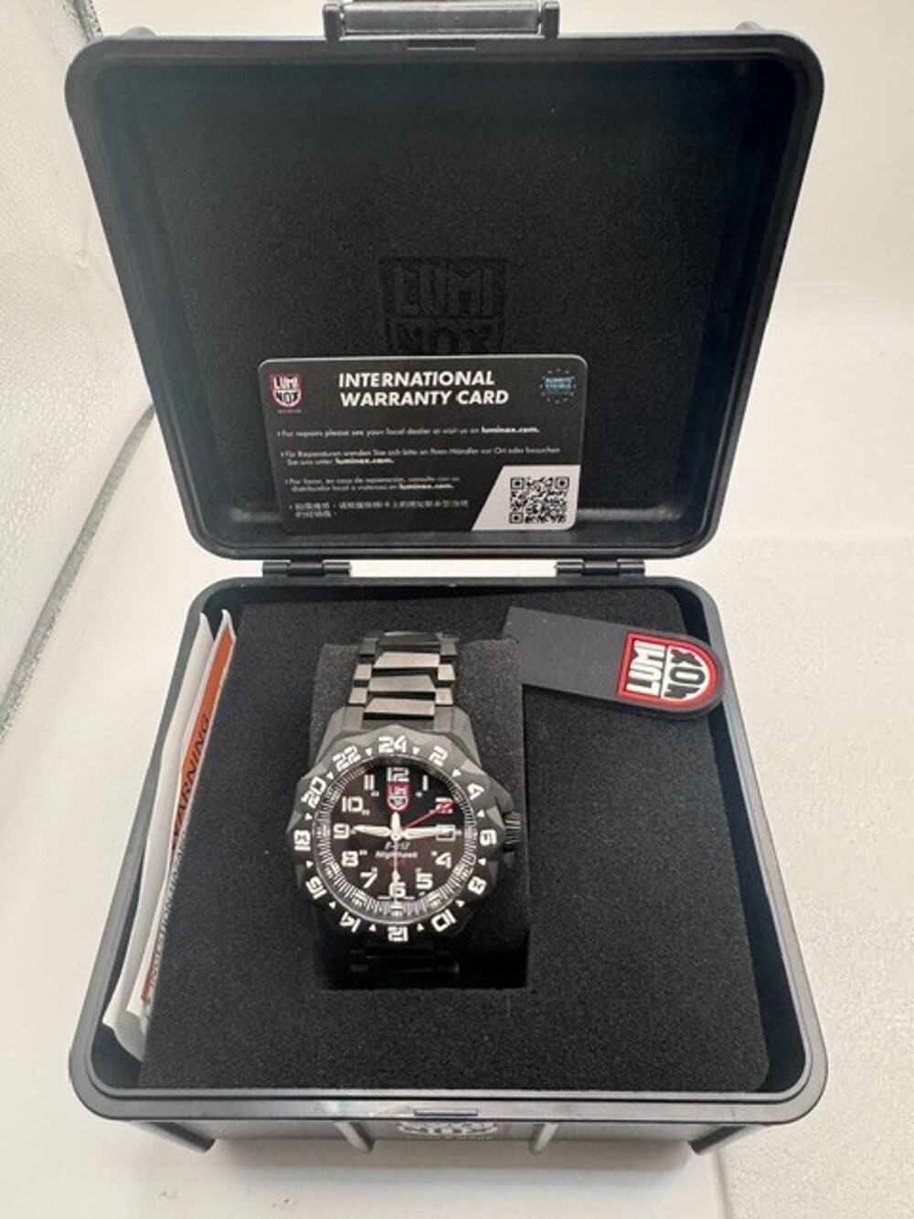 NEW Luminox F-117 Nighthawk GMT Gunmetal Divers Quartz Men's Watch XA.6422